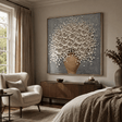 Textured Blossom Grandeur | Luminous Sophistication