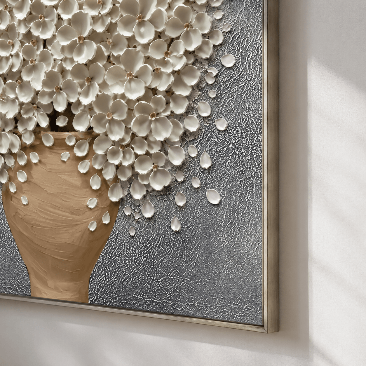 Textured Blossom Grandeur | Luminous Sophistication