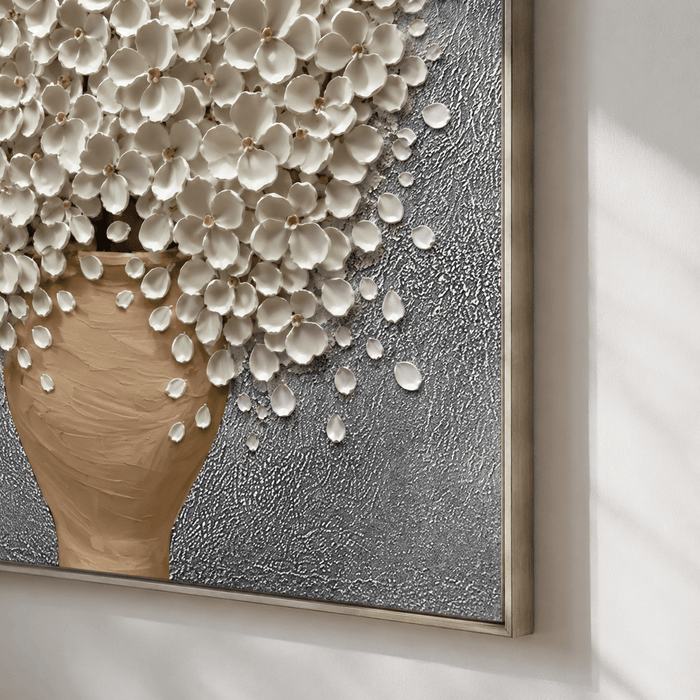 Textured Blossom Grandeur | Luminous Sophistication