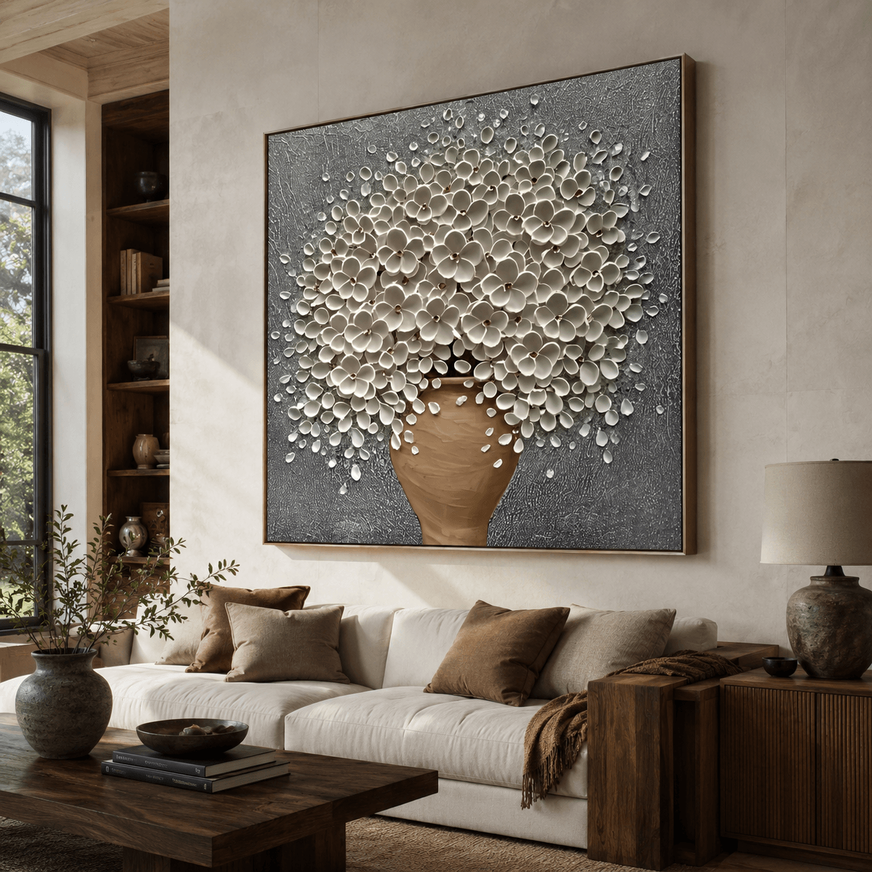 Textured Blossom Grandeur | Luminous Sophistication