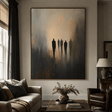 Figurative Shadow Figure Art | Moody Sophistication