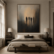 Figurative Shadow Figure Art | Moody Sophistication