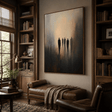 Figurative Shadow Figure Art | Moody Sophistication