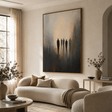 Figurative Shadow Figure Art | Moody Sophistication