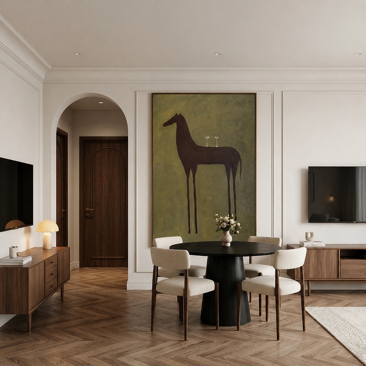 Surreale Kunst | Pferd & Cocktails