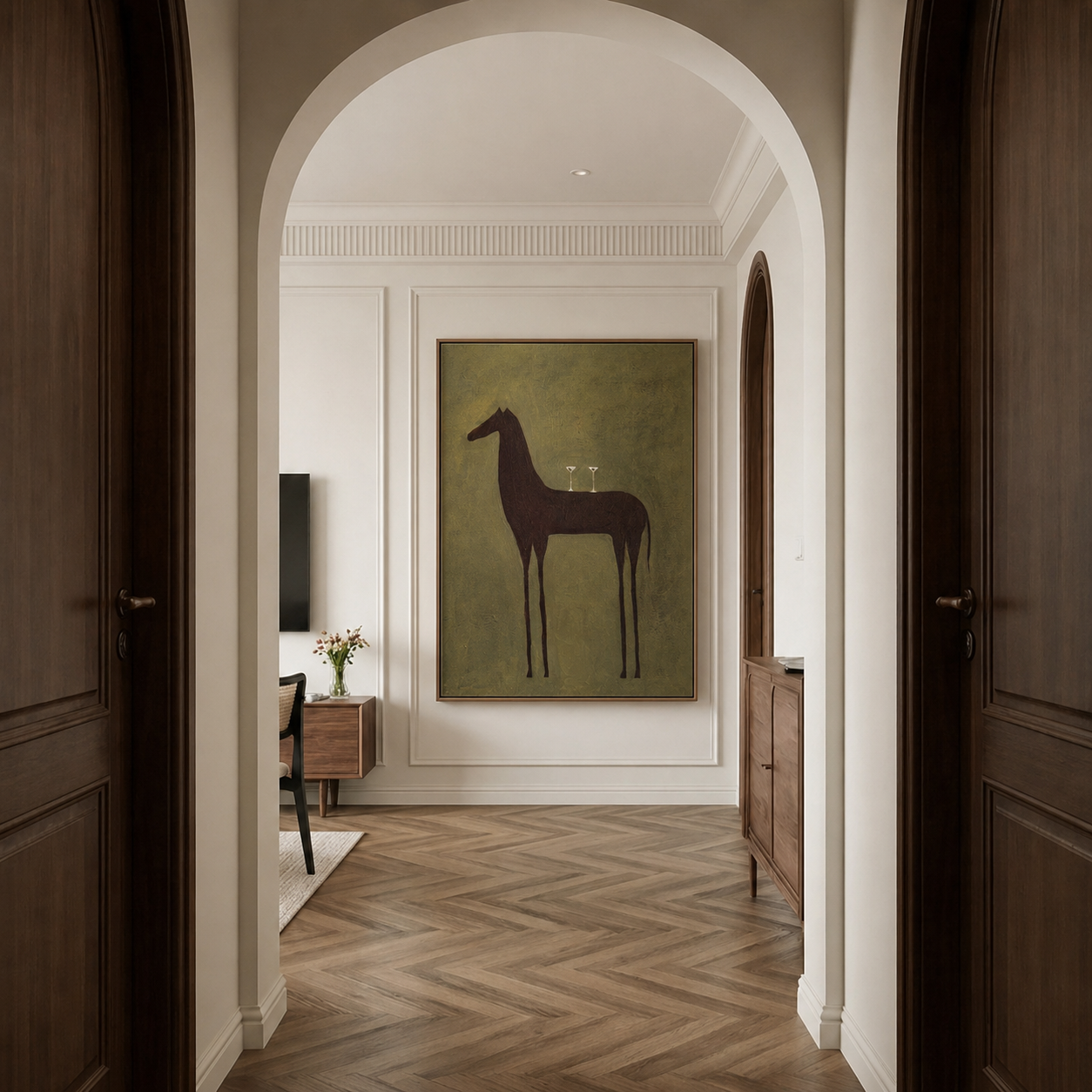 Surreale Kunst | Pferd & Cocktails