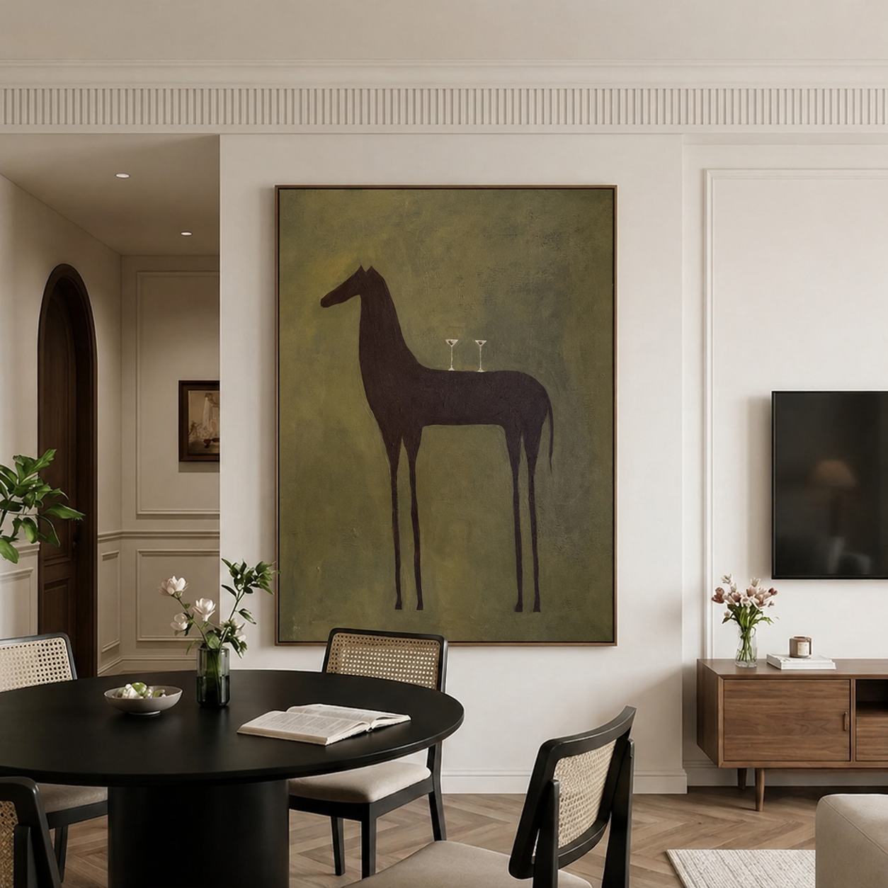 Surreale Kunst | Pferd & Cocktails