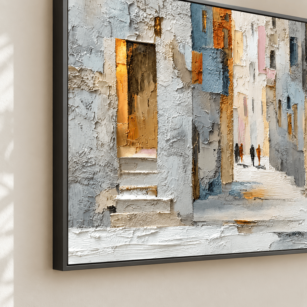 Textured Alley Scene | Pastel Hues