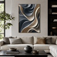 Textured Curve Luxury | Grey Beige