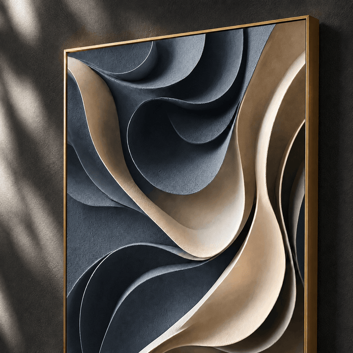 Textured Curve Luxury | Grey Beige