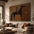 Stylized Equestrian Simplicity | Brown Rider