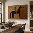 Stylized Equestrian Simplicity | Brown Rider