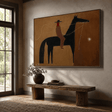 Stylized Equestrian Simplicity | Brown Rider