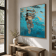 Figurative Underwater Swim Art | Vibrant Leisure Vibe