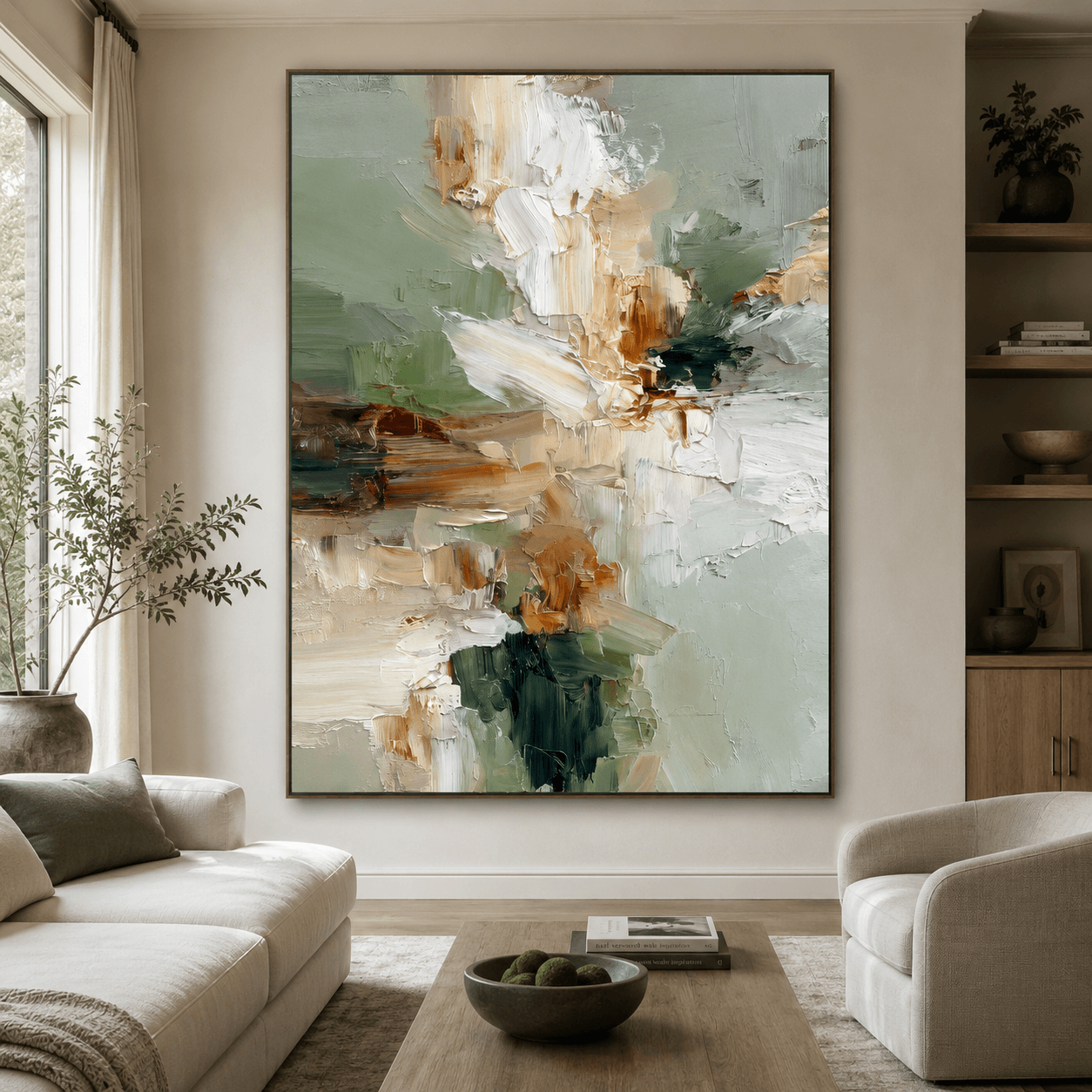 Textured Abstract Serenity | Sage Blend