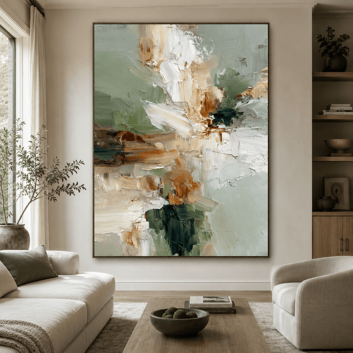 Textured Abstract Serenity | Sage Blend