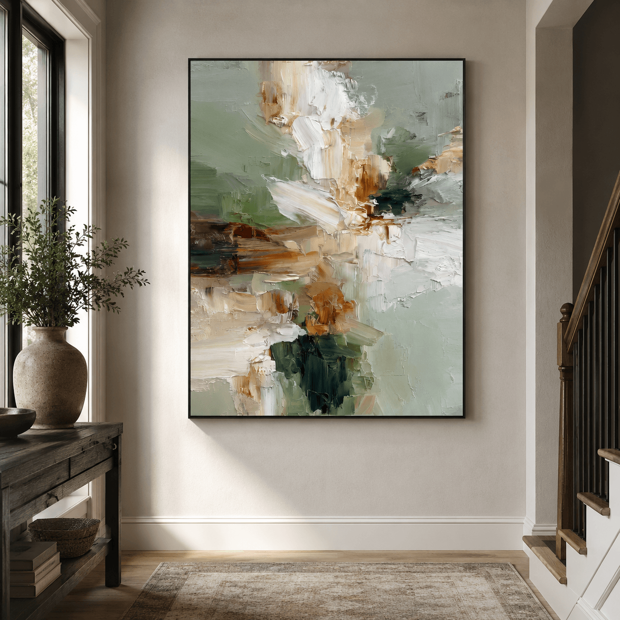 Textured Abstract Serenity | Sage Blend