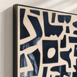Textured Geometric Rhythm | Navy Block