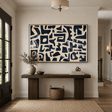 Textured Geometric Rhythm | Navy Block