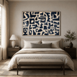Textured Geometric Rhythm | Navy Block