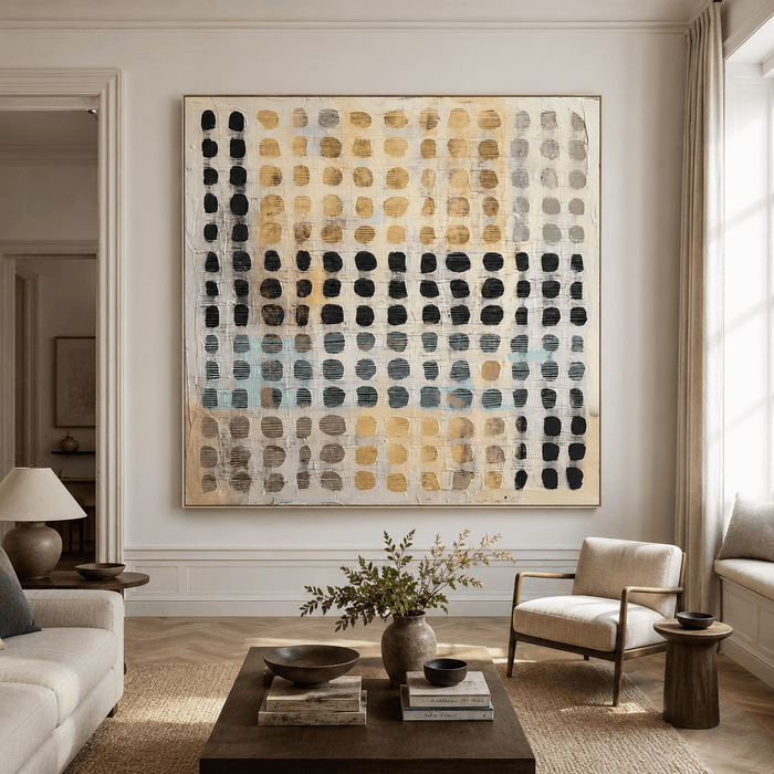 Textured Dot Art | Elegant Neutrals