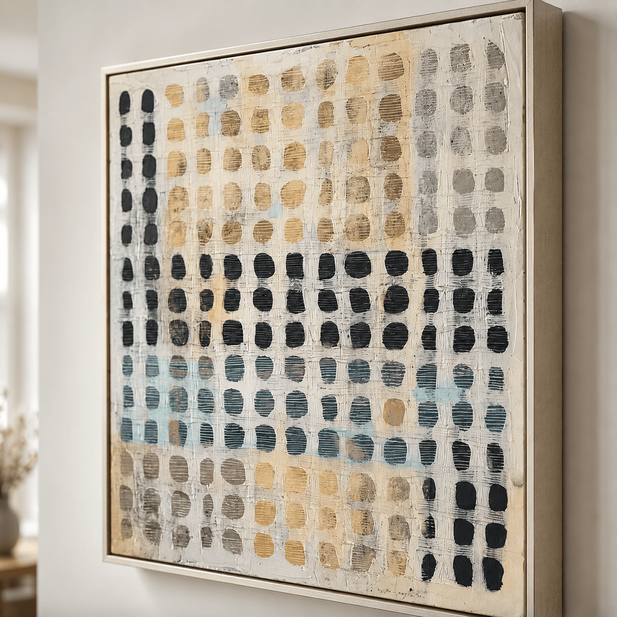 Textured Dot Art | Elegant Neutrals