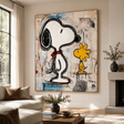 Textured Cartoon Charm | Snoopy Duo