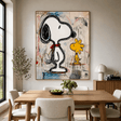 Textured Cartoon Charm | Snoopy Duo