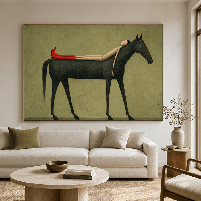 Textured Languid Equine | Scarlet Repose