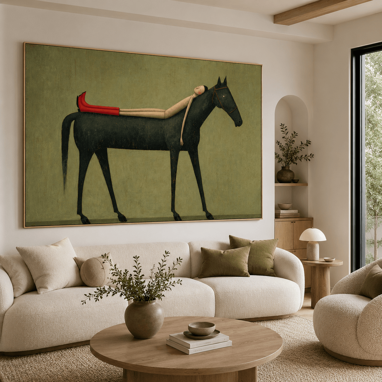Textured Languid Equine | Scarlet Repose