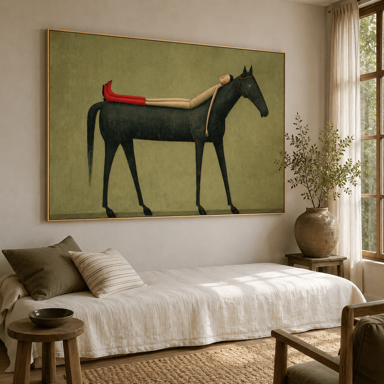 Textured Languid Equine | Scarlet Repose