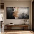 Textured Metallic Elegance | Gold Gray