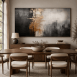 Textured Metallic Elegance | Gold Gray