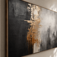 Textured Metallic Elegance | Gold Gray