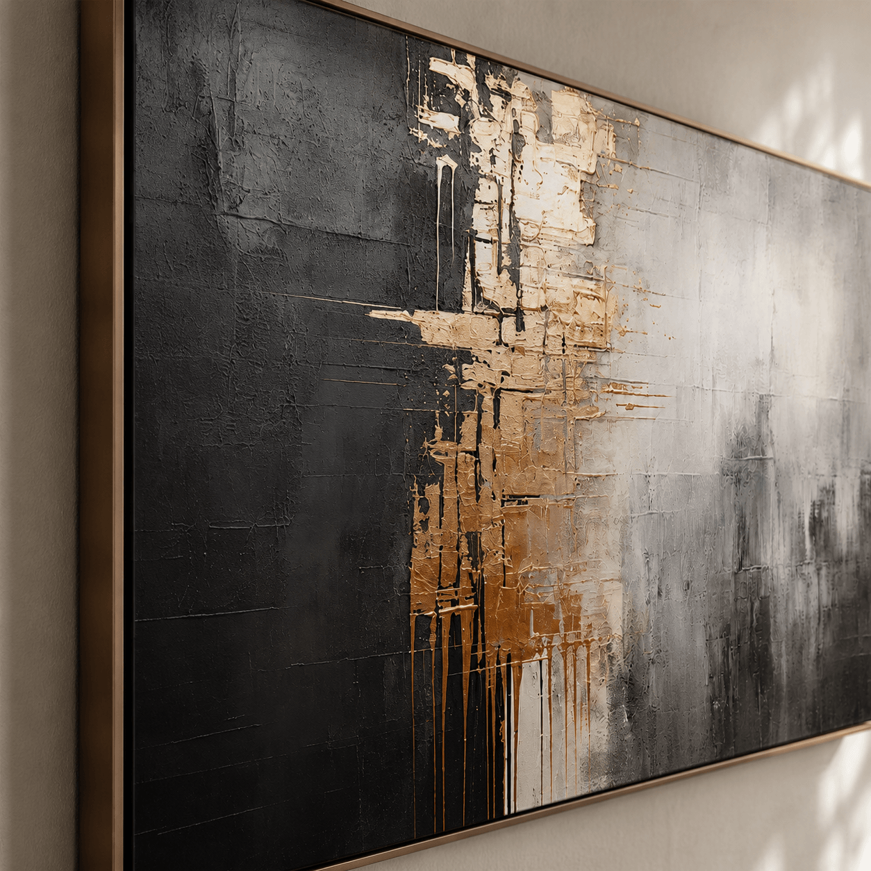 Textured Metallic Elegance | Gold Gray