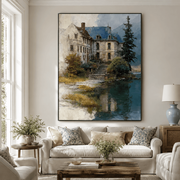 Textured Chateau Serenity | Beige Blue
