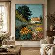 Textured Garden Vibrancy | Colorful Bloom