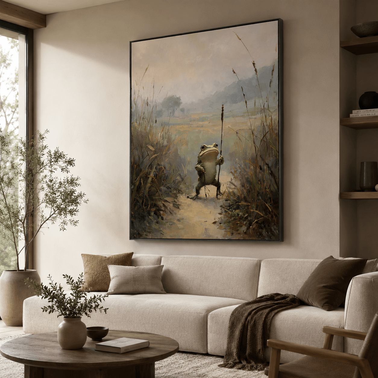 Frog Explorer Art | Whimsical Serenity