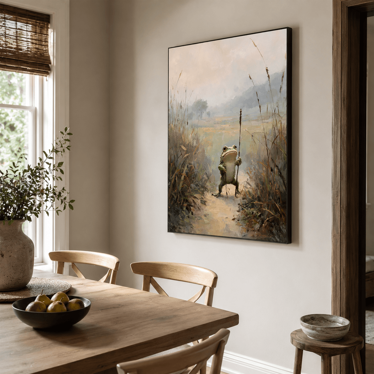 Frog Explorer Art | Whimsical Serenity