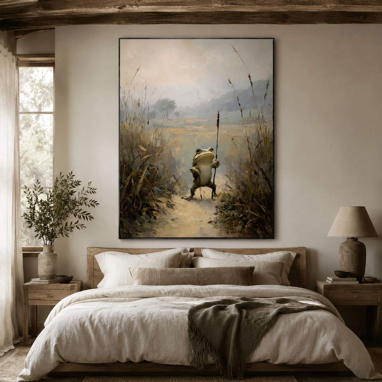 Frog Explorer Art | Whimsical Serenity