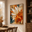 Textured Floral Burst | Warm Amber