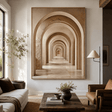 Textured Archway Serenity | Neutral Corridors