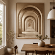 Textured Archway Serenity | Neutral Corridors
