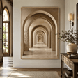 Textured Archway Serenity | Neutral Corridors