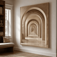 Textured Archway Serenity | Neutral Corridors