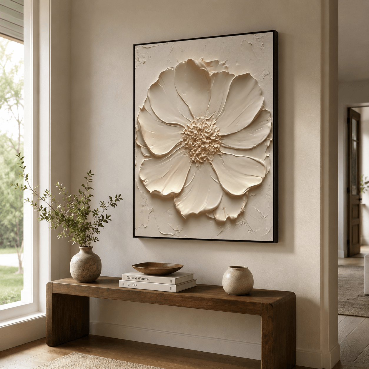 Textured Floral Luxe | Cream Blossom