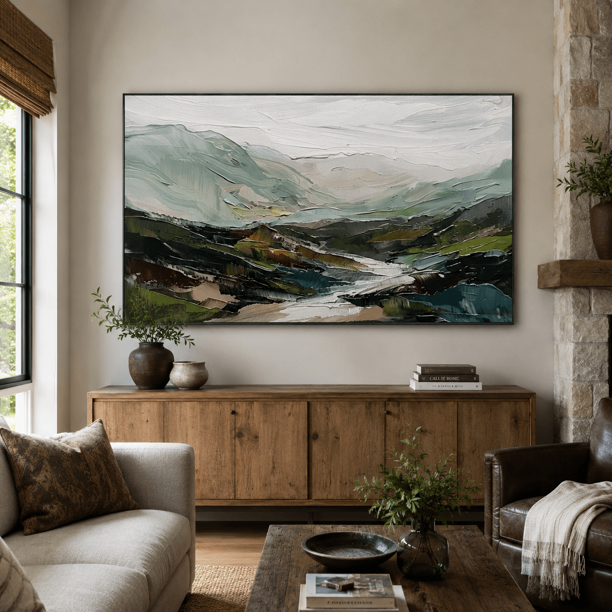 Strukturierte Berglandschaft | Grüne Landschaft