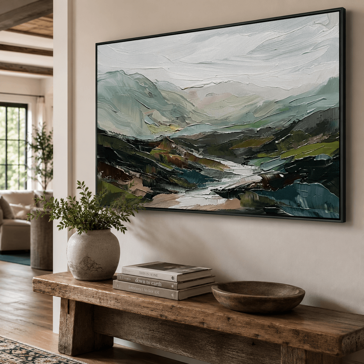 Strukturierte Berglandschaft | Grüne Landschaft