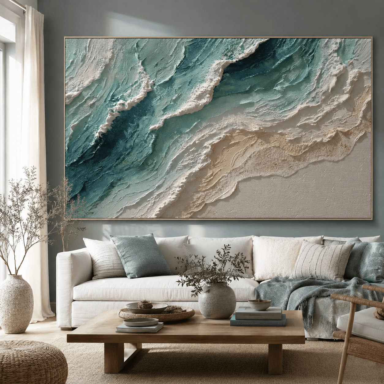 3D-Textured Art | Soft Shore Waves