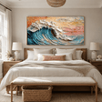 3D-Textured Art | Sunset Wave Crest
